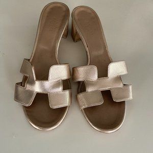 Hermes H Sandals 38